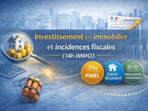Investissement en immobilier et incidences fiscales (14h IMMO)
