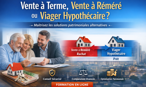 La vente à terme, la vente à réméré et le viager hypothécaire (7h IMMO)